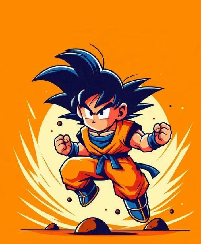 Dibujos de Goku chibi dành cho các fan yêu thích vẽ