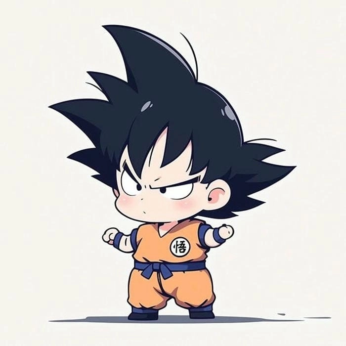 Goku chibi dancing tuyệt vời cho fan anime