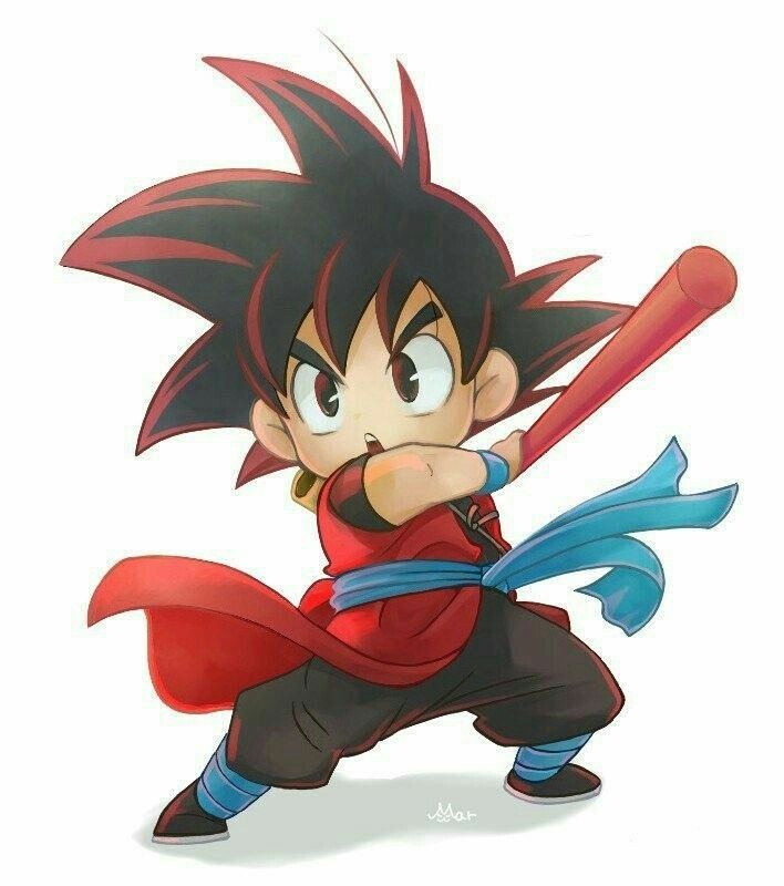 Goku chibi kawaii với tạo hình siêu dễ thương