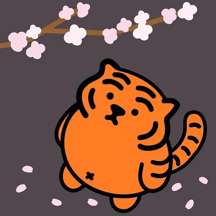 Con hổ chibi khiến tim tan chảy