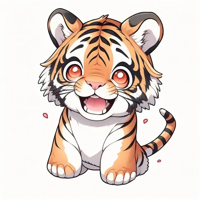Hình hổ mập chibi ngộ nghĩnh đáng yêu