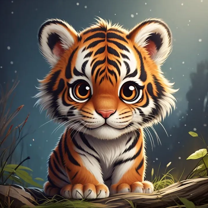 Hình hổ chibi siêu cấp đáng yêu