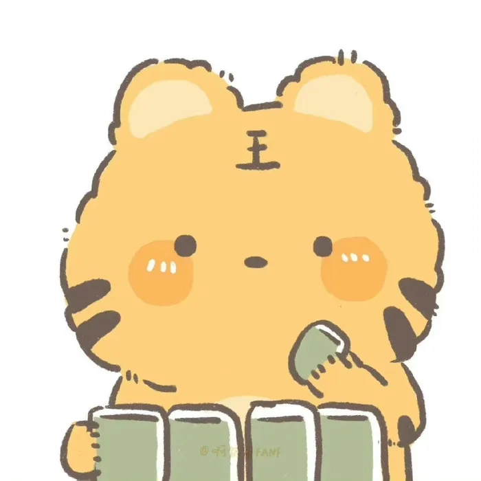 Hình hổ chibi cute ngọt ngào lịm tim