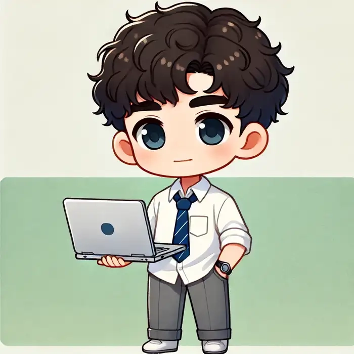 Hình học sinh chibi sinh động trong giờ đến lớp
