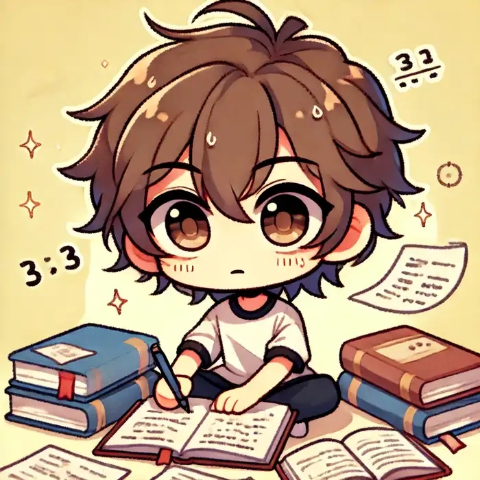 Hình chibi học sinh dễ thương trong từng nét vẽ