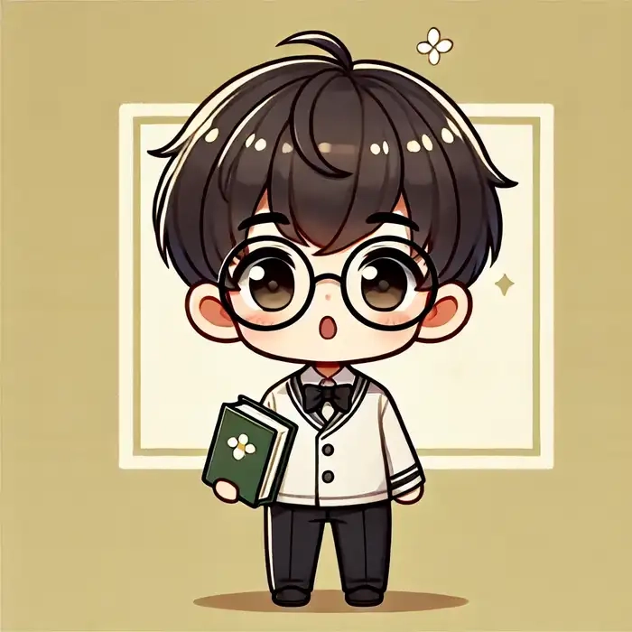 Ảnh học sinh chibi nam dễ thương sinh động
