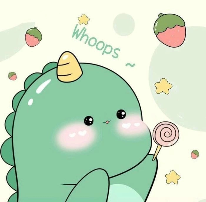 Hình ảnh khủng long chibi cute siêu nổi bật