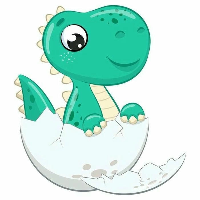 Avatar khủng long chibi siêu ngầu cho profile