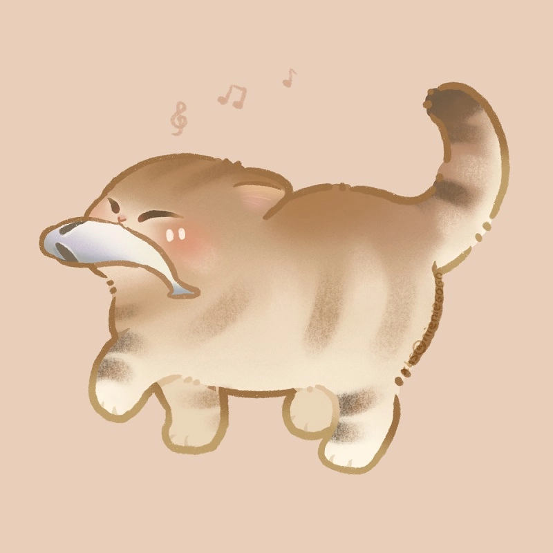 Vẽ chibi mèo mang nét mềm mại đáng yêu