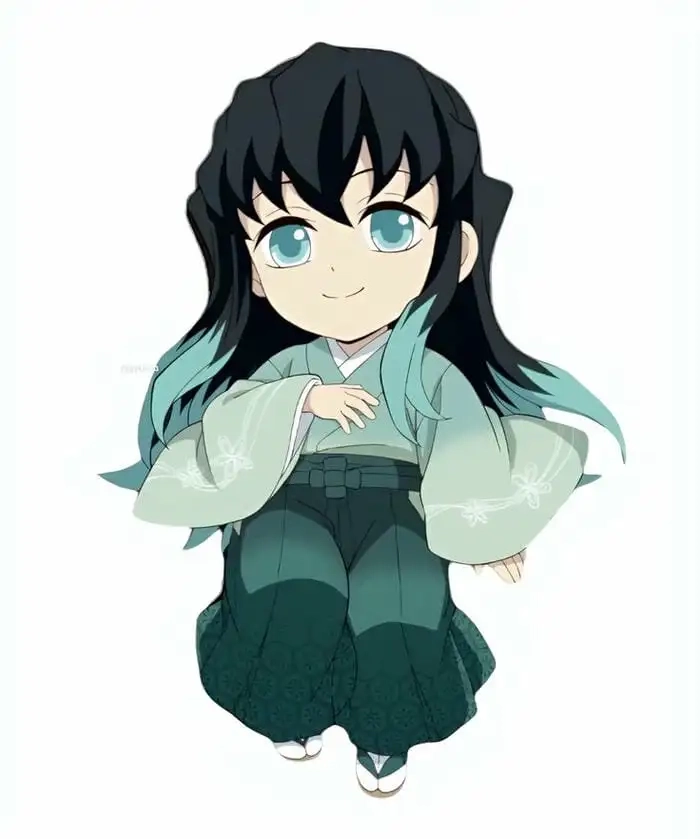 Hà trụ Muichirou chibi thần thái và lạnh lùng