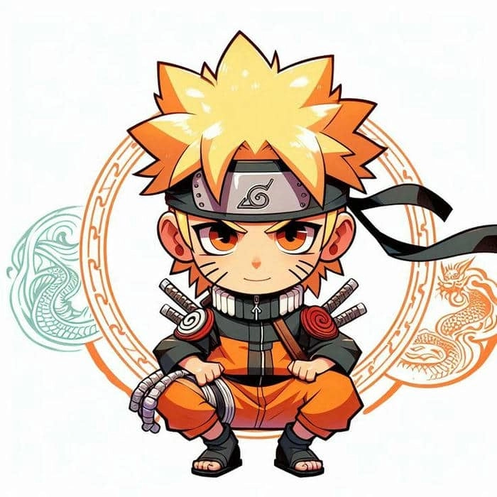 Naruto chibi ngầu vẫn giữ trọn nét đáng yêu vô đối