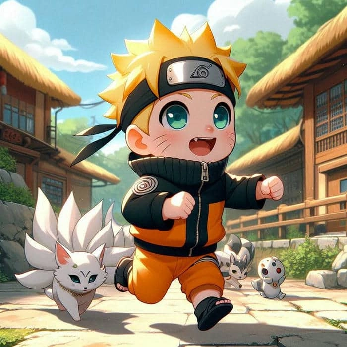 Vẽ Naruto chibi đơn giản mà thần thái không thể đùa