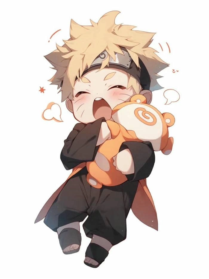 Hình nền Naruto chibi mở màn hình là thấy cả thế giới ninja