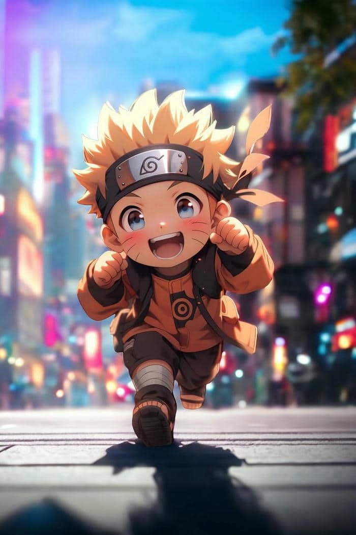 Vẽ Naruto Cửu Vĩ chibi khi quái thú hóa thân thành dễ thương