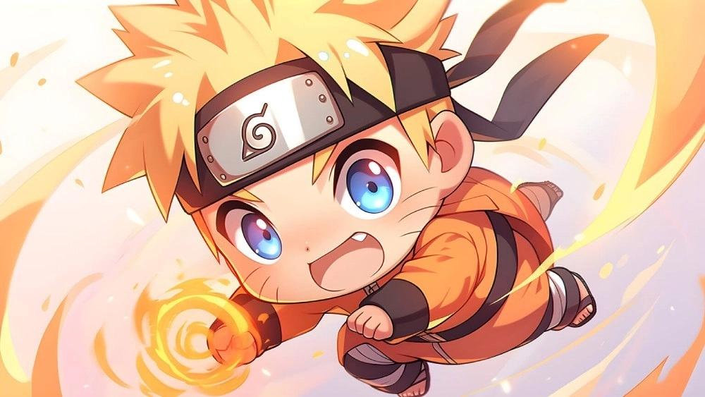 Ảnh Naruto chibi thế giới nhẫn giả bước vào tuổi thơ