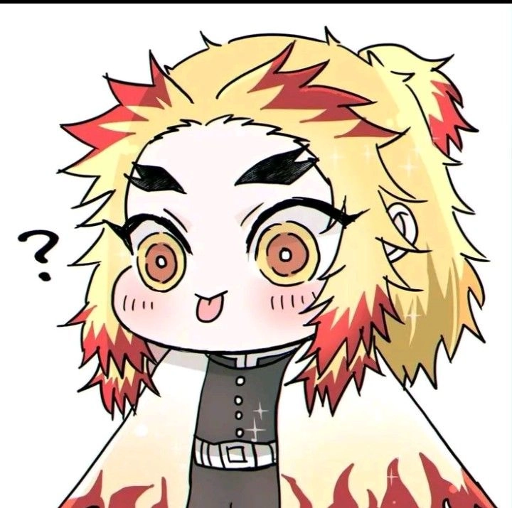 Rengoku chibi dibujo phong cách hoạt hình Tây