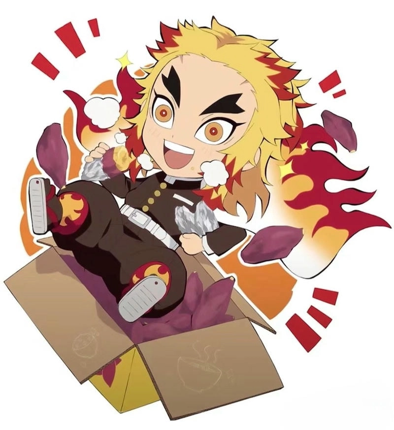 Rengoku chibi Christmas rực rỡ trong đêm tuyết