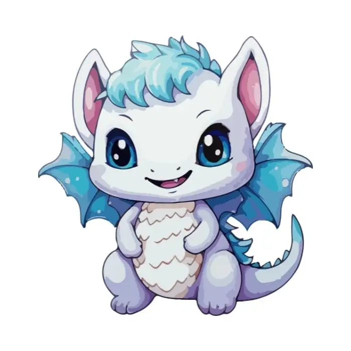 Kawaii rồng chibi cute phong cách dễ thương nhất