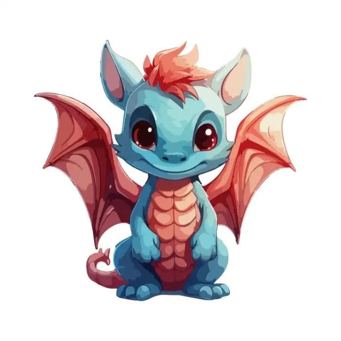 Ảnh rồng chibi cute dành cho những tín đồ yêu thích chủ đề fantasy