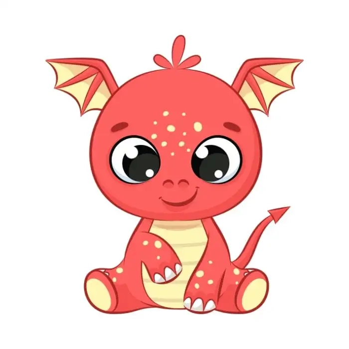 Avatar rồng chibi đầy màu sắc, thể hiện phong cách cá nhân