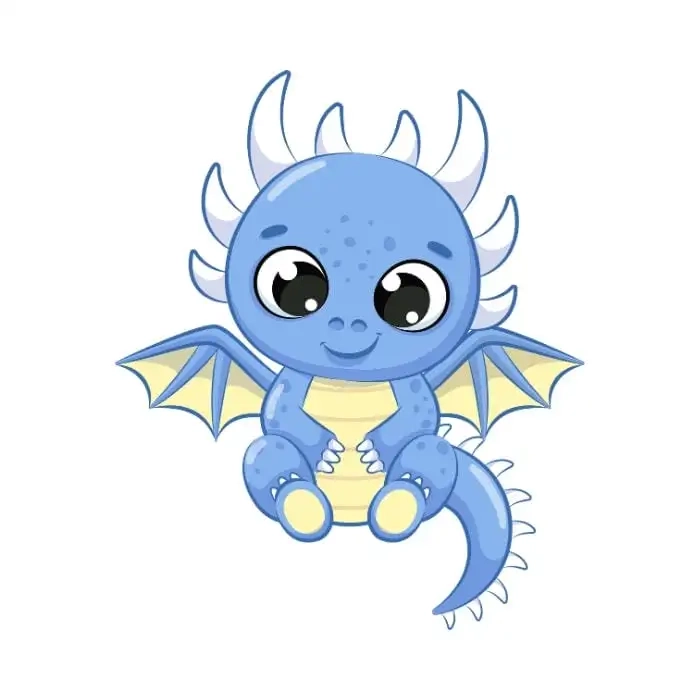 Rồng chibi vector mang lại sự chính xác trong các thiết kế