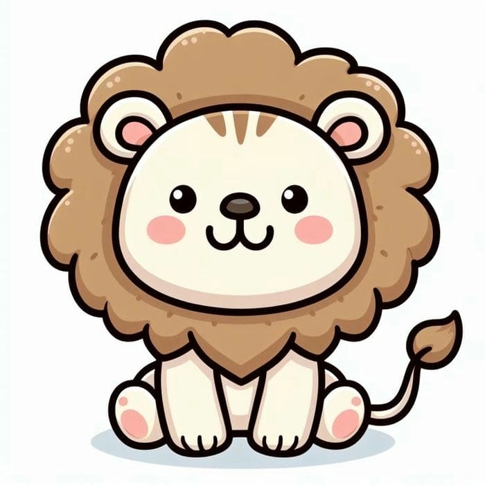 Cách vẽ con sư tử chibi cực nhanh và dễ