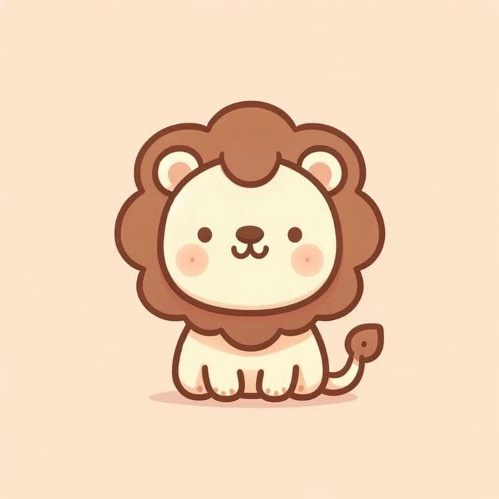 Cách vẽ sư tử chibi từng bước đơn giản