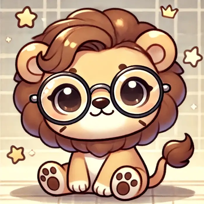 Sư tử chibi cute phiên bản mini siêu xinh