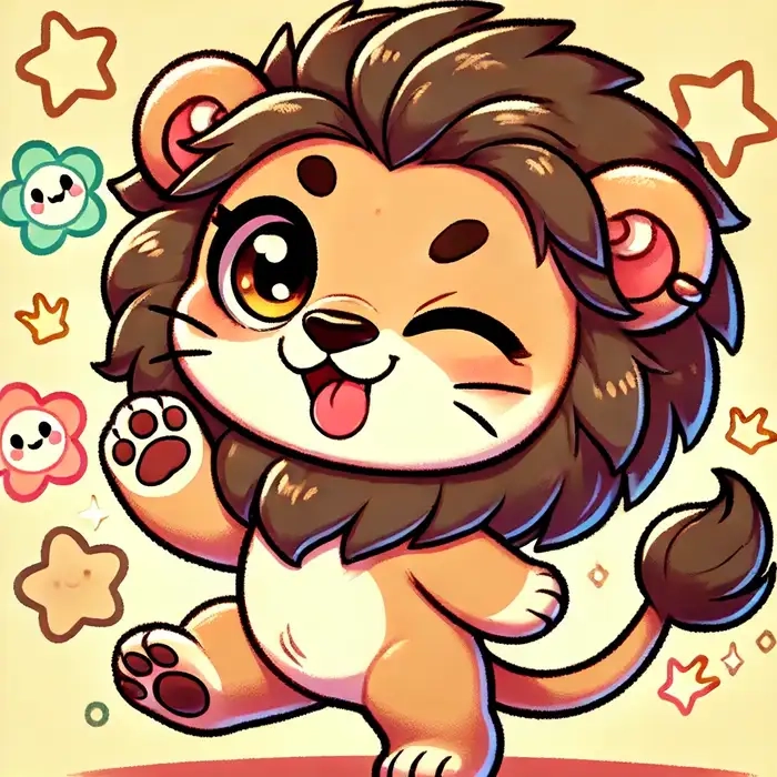Con sư tử chibi khiến bạn mê từ cái nhìn