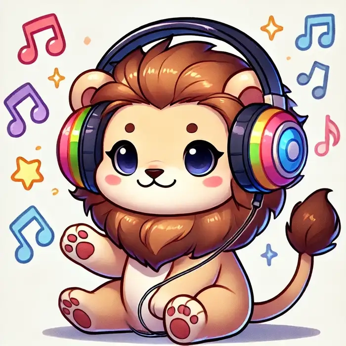 Sư tử 4D trong phong cách chibi đỉnh cao