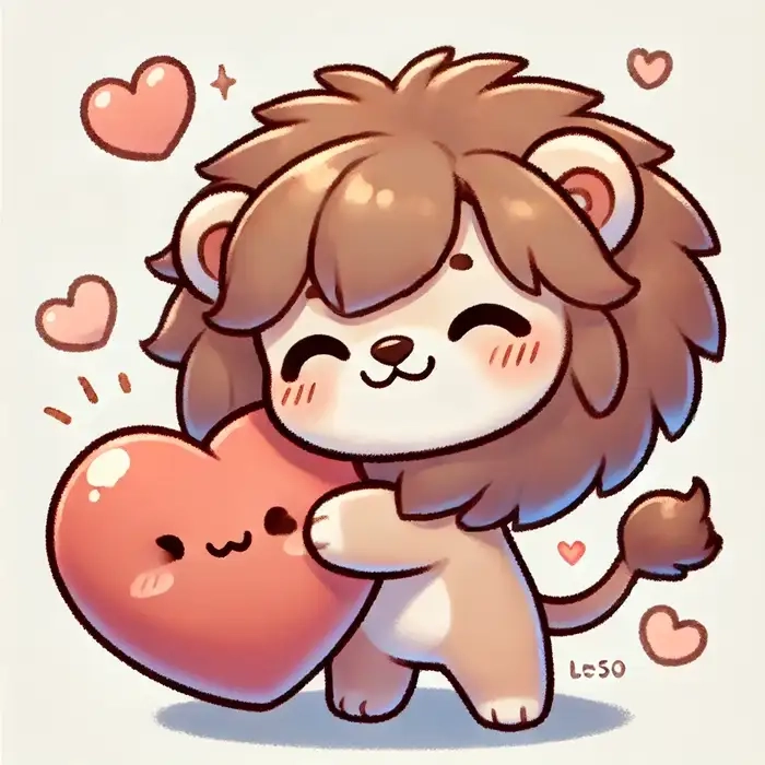 Hình chibi cung sư tử độc lạ và cá tính