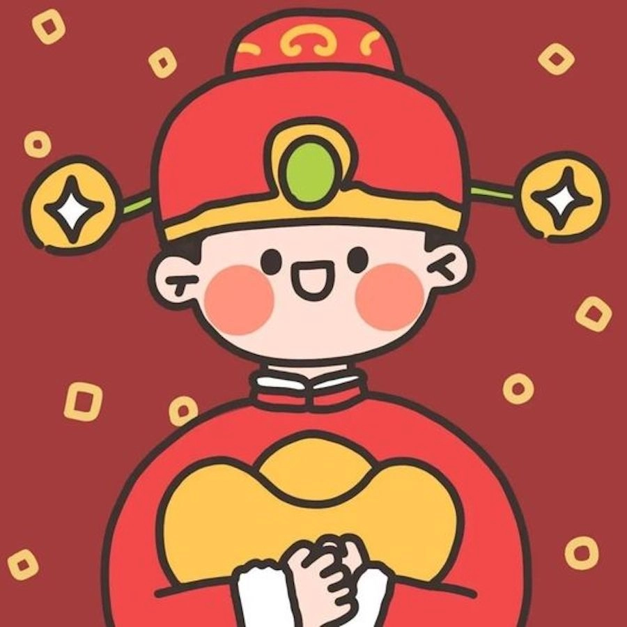 Ảnh Tết Chibi dễ thương, mang đậm không khí xuân