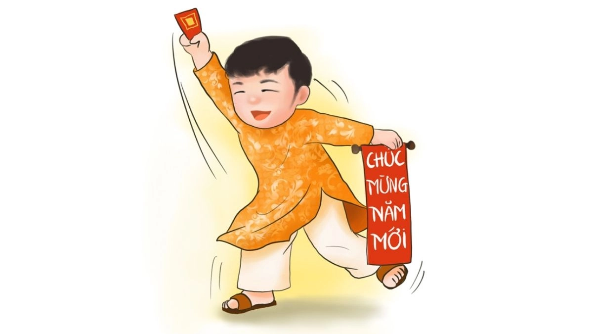 Hình Chibi Tết Cute rực rỡ, tạo không khí vui vẻ