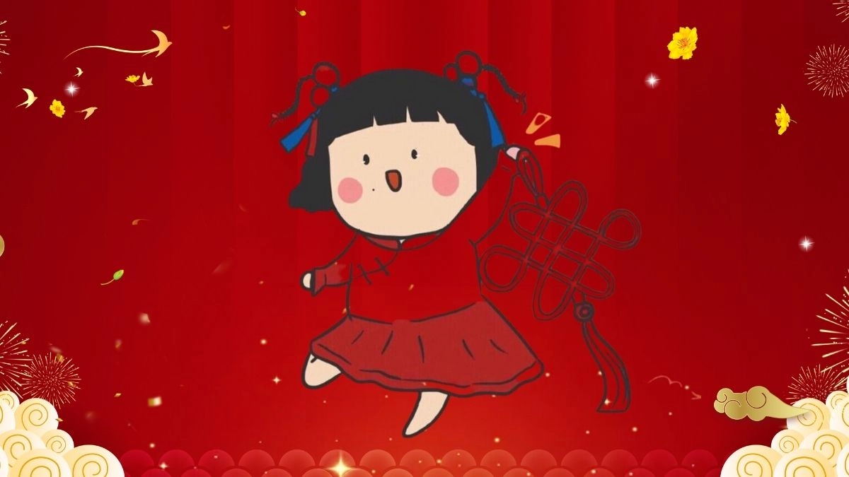 Hình Tết Chibi Cute làm mới mùa xuân