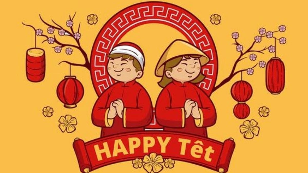 Hình Chibi Cute Tết ngập tràn không khí Tết