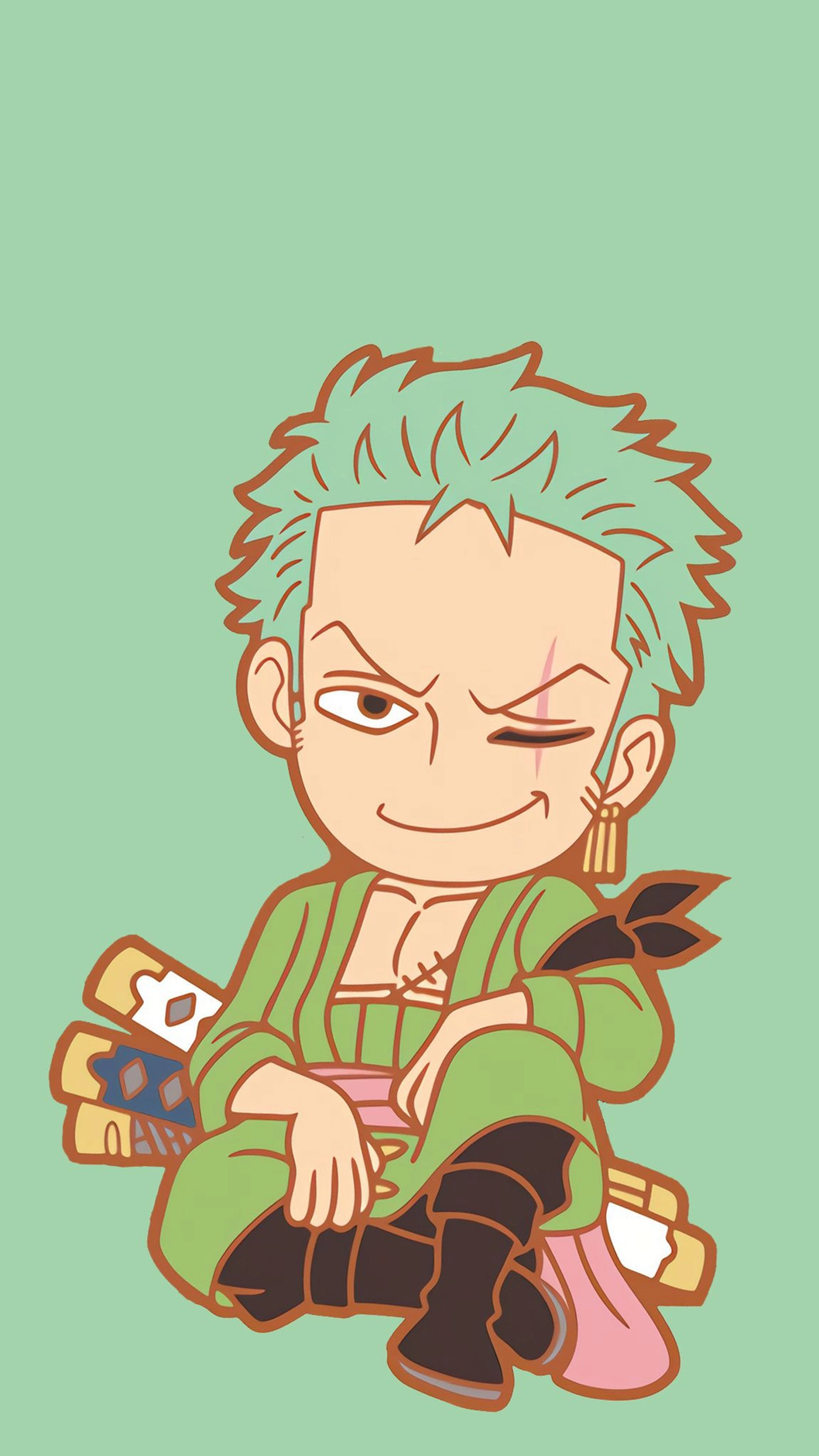 Chibi One Piece đội hình Zoro siêu chất
