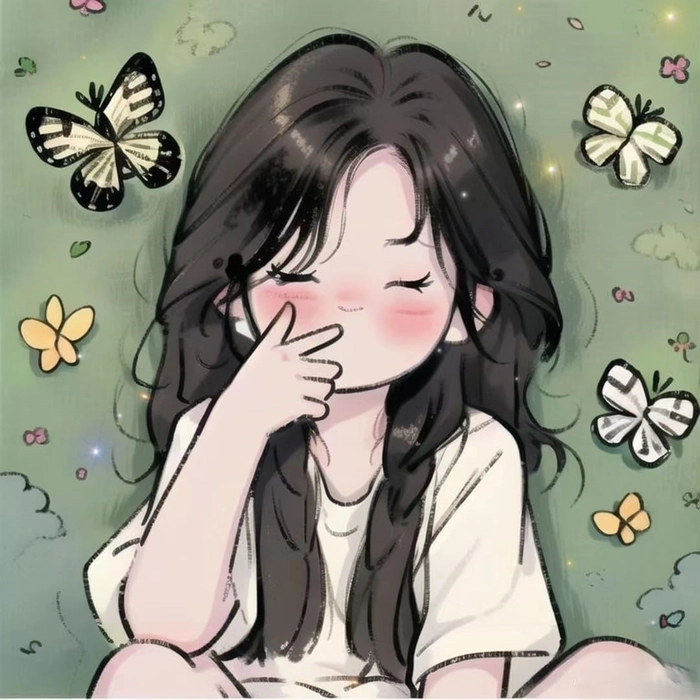 Anime cute nữ với tạo hình ngọt ngào dễ thương