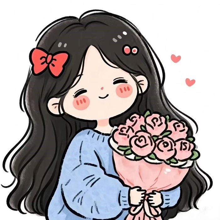 Hình anime nữ chibi với nét vẽ tinh tế