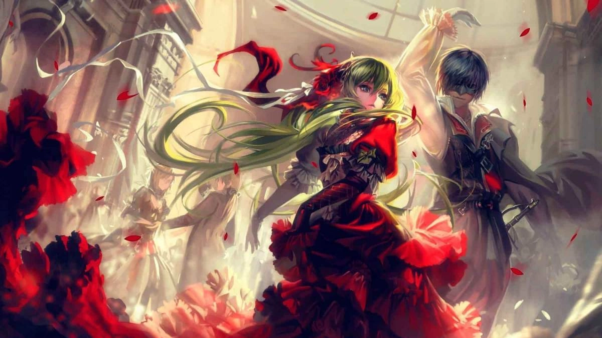 Hình anime cho cặp đôi phong cách dễ thương