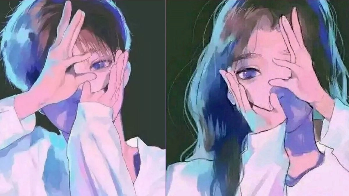 Hình anime cặp cute vui tươi đáng mến