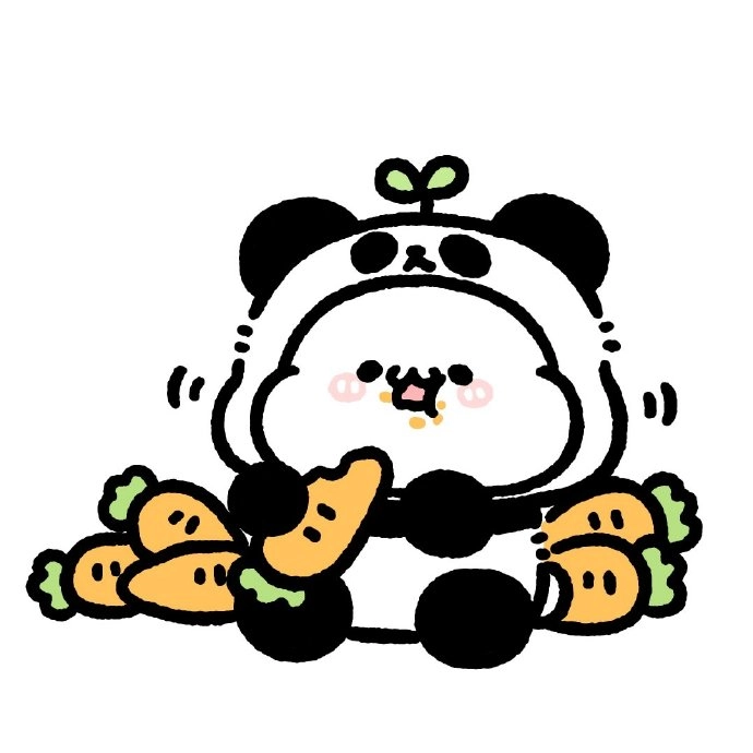 Gấu trúc avatar cute ngọt ngào vui nhộn