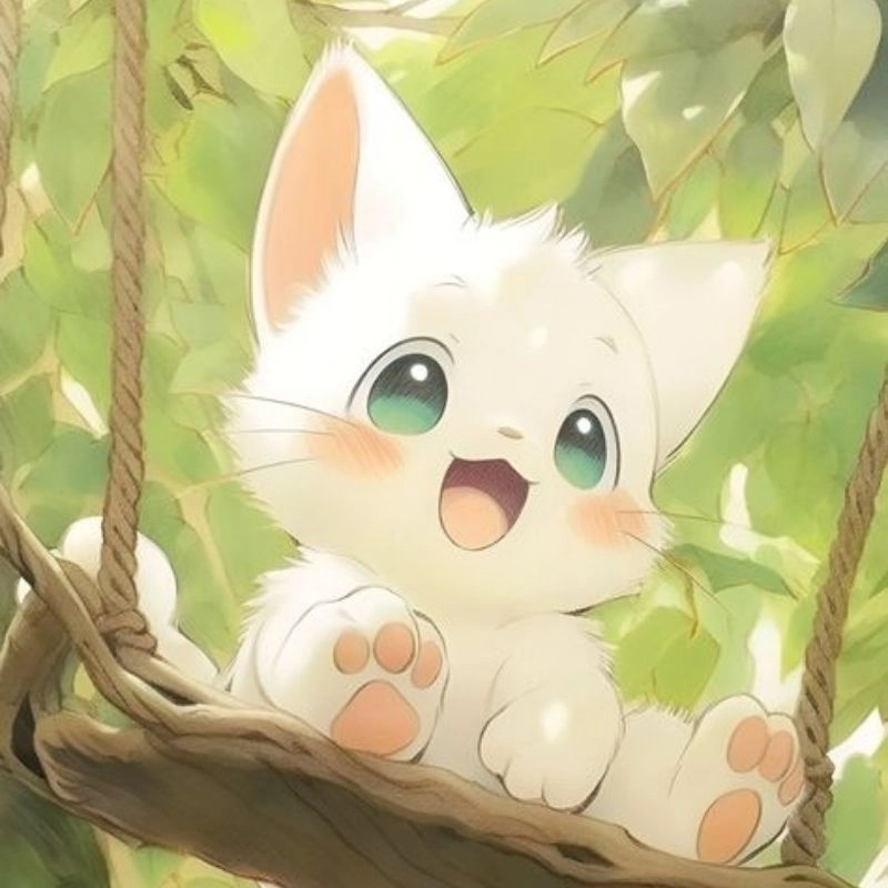 Avatar hình con mèo cute và sinh động