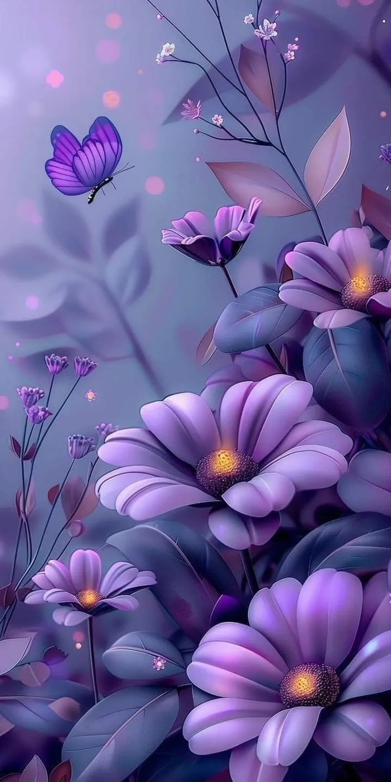 Những hình ảnh cute màu tím lung linh