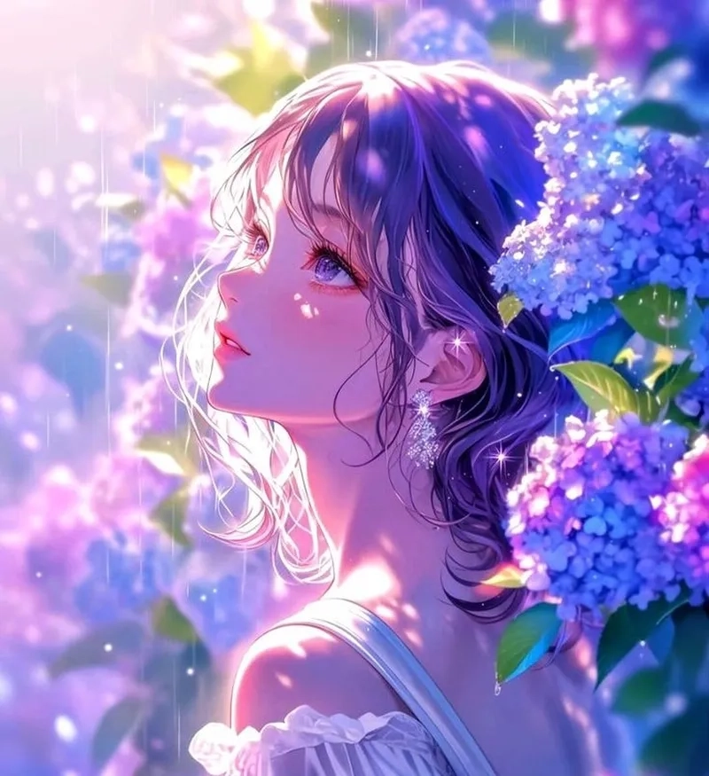 Hình ảnh tím với sắc thái đa dạng