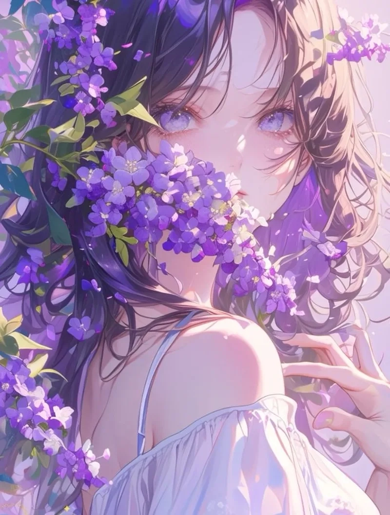 Ảnh tím dịu dàng đầy cảm xúc