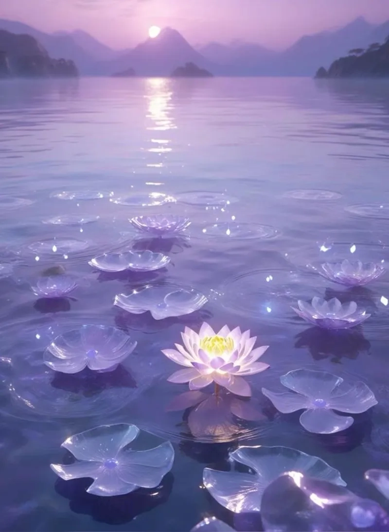 Ảnh tím đậm mang vẻ huyền bí và quyến rũ