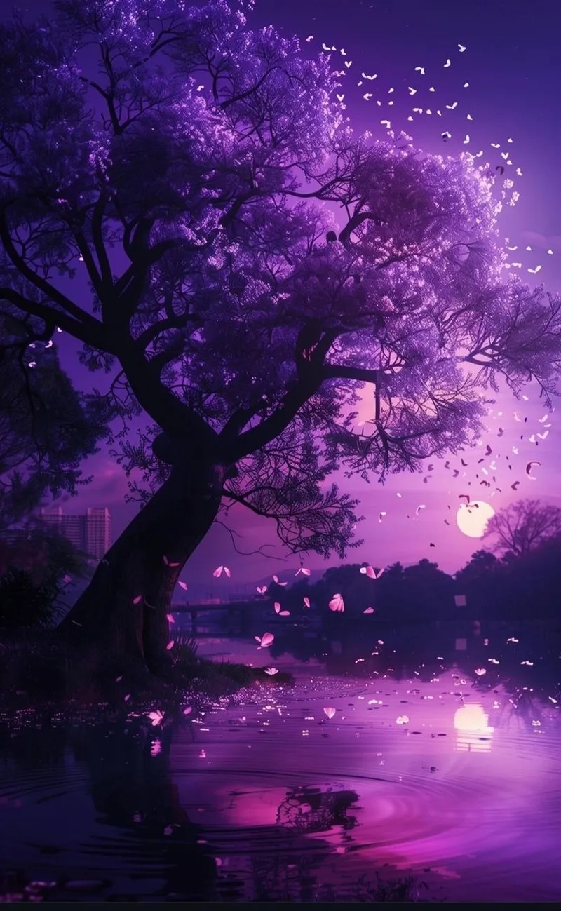 Ảnh tím đậm sắc sảo và cá tính