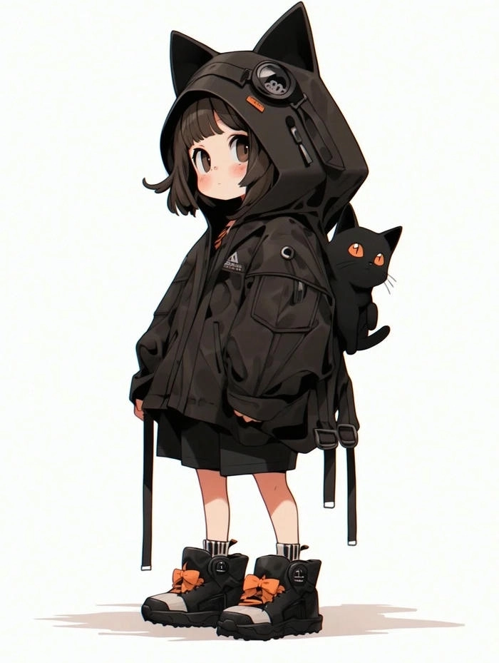 Ảnh chibi nữ nhẹ nhàng và thanh thoát đáng yêu