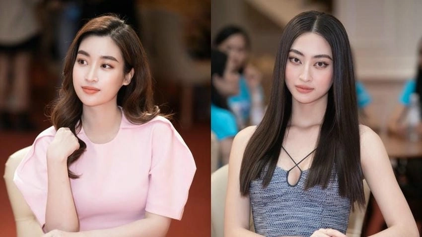 Đỗ Mỹ Linh Lương Thùy Linh hai nàng hậu tài sắc