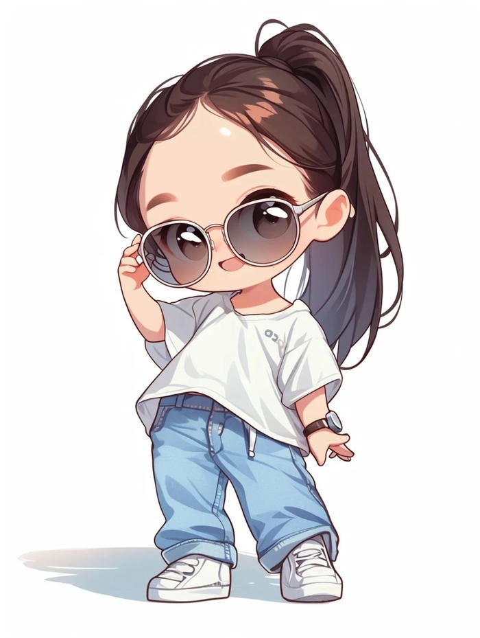 Hình nền chibi cute nữ truyền cảm hứng tích cực